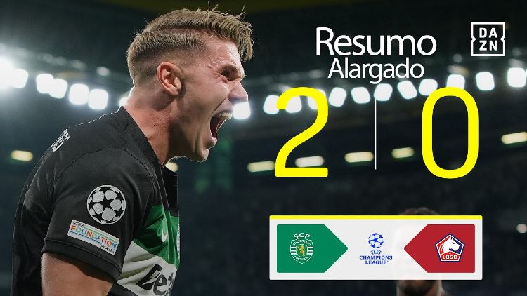 Liga Campeões: Sporting 2 - 0 Lille (2024-2025)