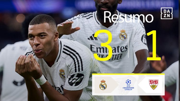 Liga Campeões: Real Madrid 3 - 1 Estugarda (2024-2025)