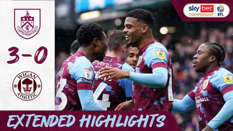 Championship: Burnley 3 - 0 Wigan (2022-2023)