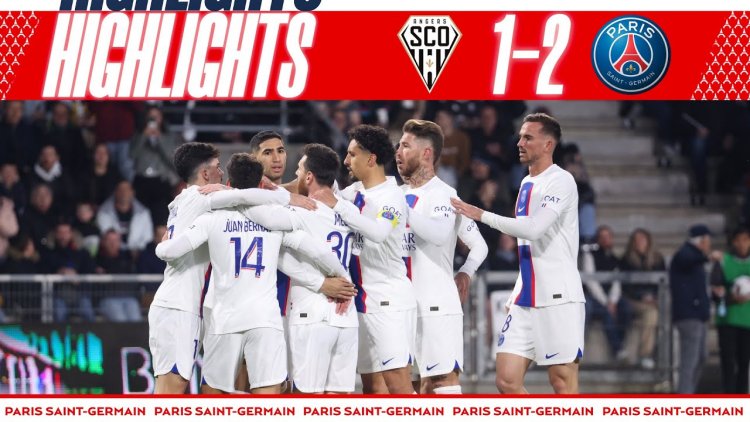 Ligue 1: Angers 1 - 2 PSG (2022-2023)