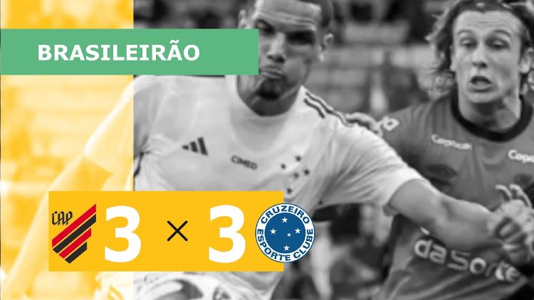 Brasileirão: Athletico-PR 3 - 3 Cruzeiro (2023)