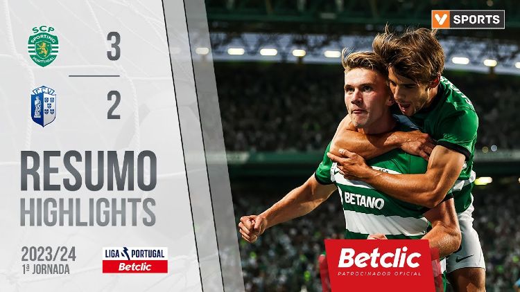 Liga Portugal Betclic: Sporting 3 - 2 Vizela (2023-2024)