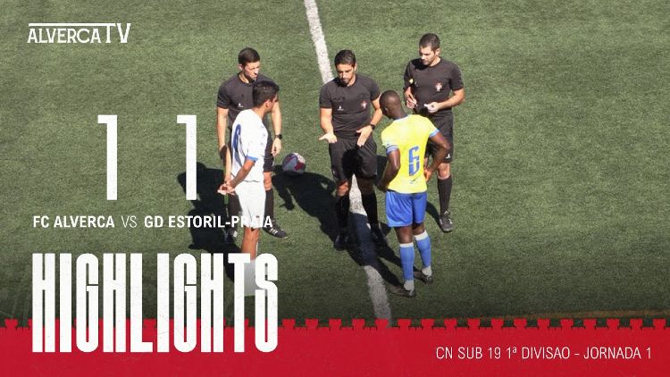 Juniores A S19 I Divisão: Alverca 1 - 1 Estoril (2023-2024)