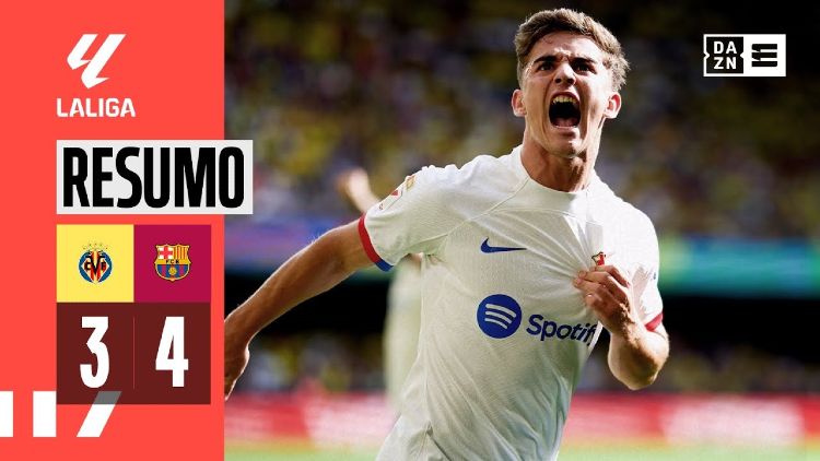 La Liga: Villarreal 3 - 4 Barcelona (2023-2024)