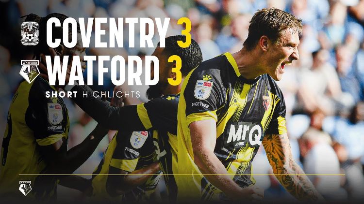 Championship: Coventry 3 - 3 Watford (2023-2024)