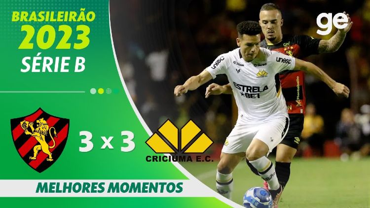 Série B: Sport 3 - 3 Criciúma (2023)