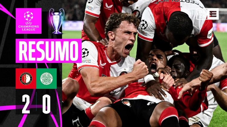 Liga Campeões: Feyenoord 2 - 0 Celtic (2023-2024)
