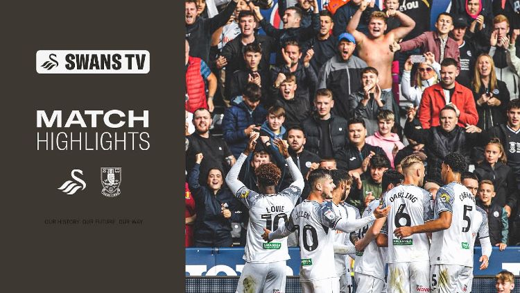 Championship: Swansea City 3 - 0 Sheffield Wed (2023-2024)