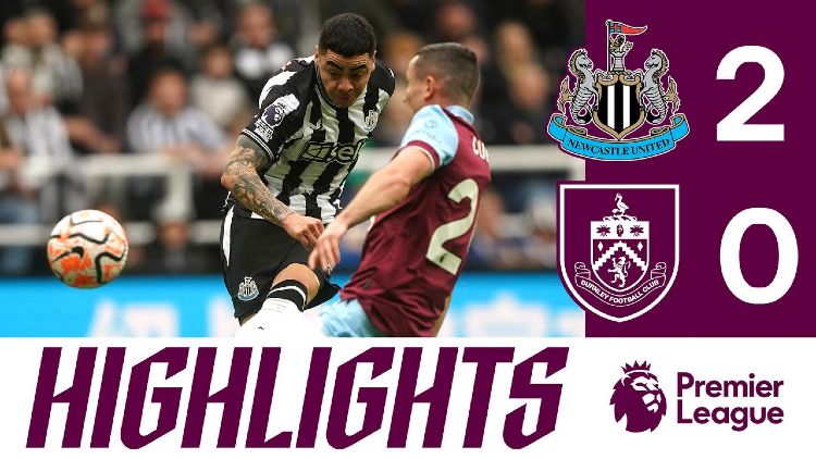 Premier League: Newcastle 2 - 0 Burnley (2023-2024)