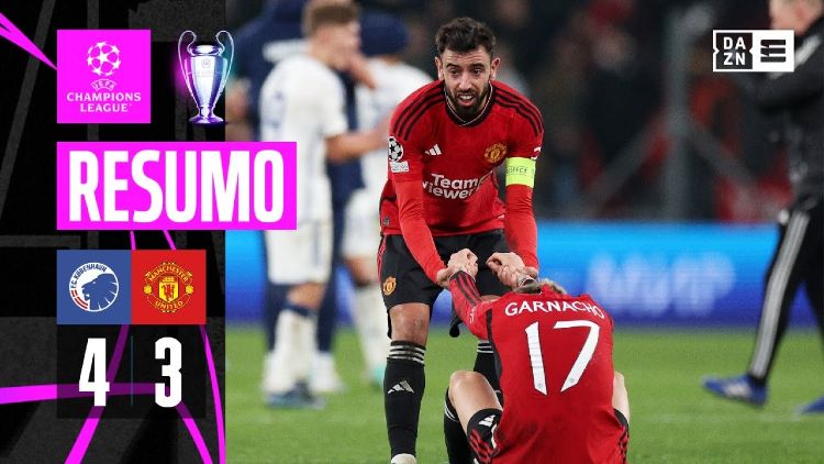 Liga Campeões: Kobenhavn 4 - 3 Man Utd (2023-2024)