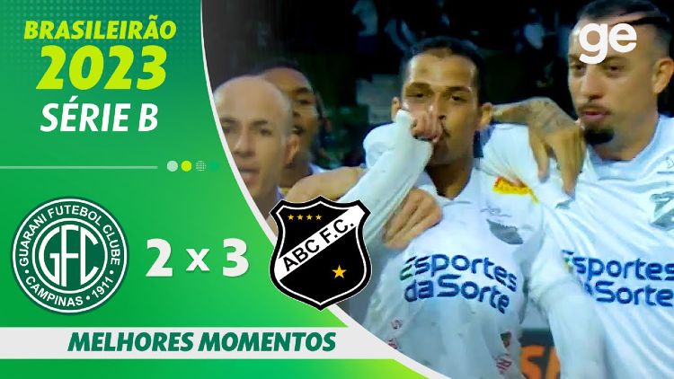Série B: Guarani 2 - 3 ABC (2023)