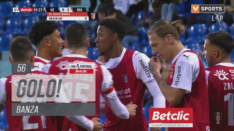 Liga Portugal Betclic: Vizela vs Sp. Braga, Golo 0-2 Banza (2023-2024)