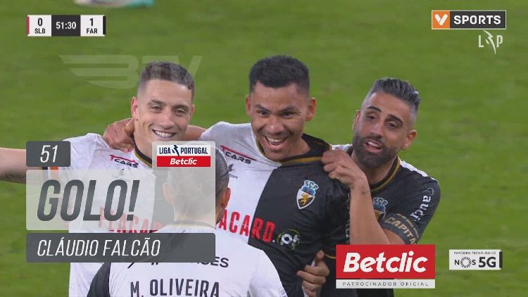Liga Portugal Betclic: Benfica vs Farense, Golo 0-1 Cláudio Falcão (2023-2024)