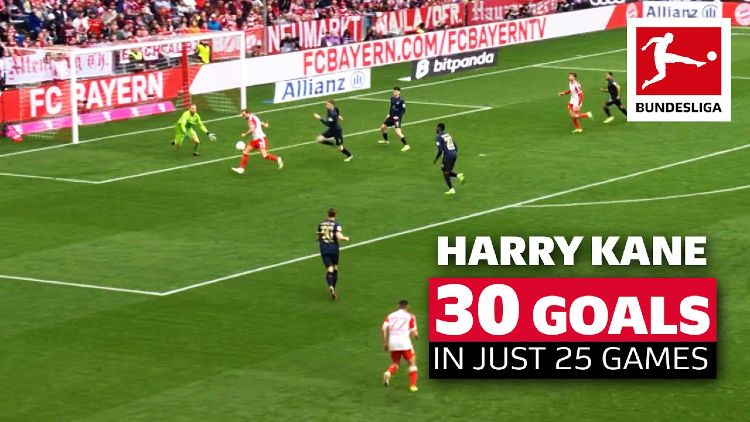 Harry Kane - Todos os 30 golos marcados na Bundesliga em apenas 25 jogos