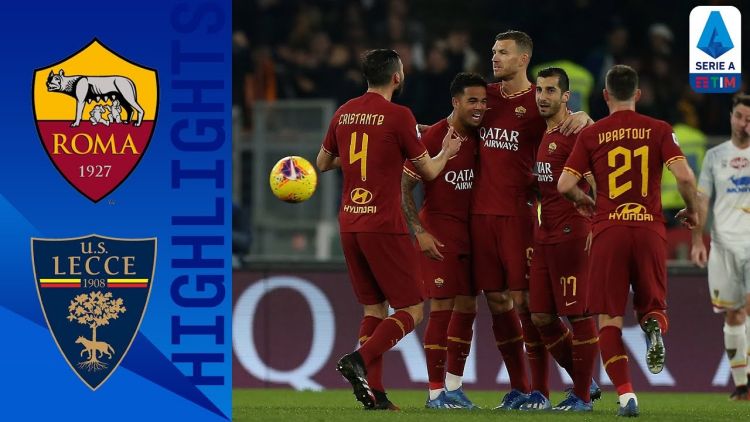 Serie A: Roma 4 - 0 Lecce (2019-2020)
