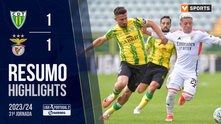 Liga Portugal 2 SABSEG: Tondela 1 - 1 Benfica (2023-2024)