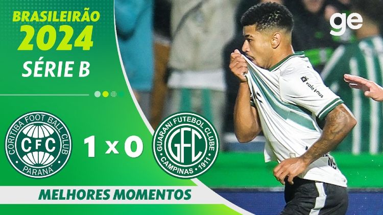 Série B: Coritiba 1 - 0 Guarani (2024)