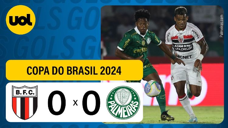 Copa do Brasil: Botafogo-SP 0 - 0 Palmeiras (2024)