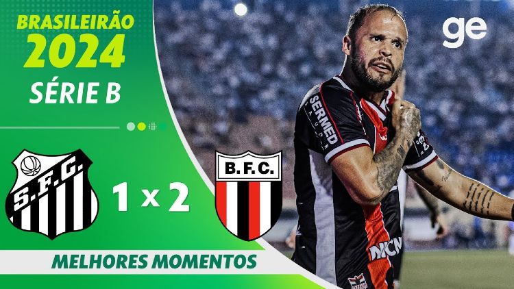 Série B: Santos 1 - 2 Botafogo-SP (2024)