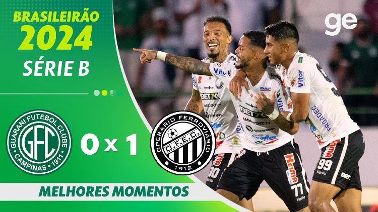 Série B: Guarani 0 - 1 Operário Ferroviário (2024)
