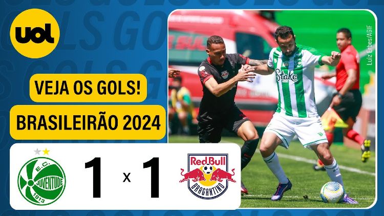 Brasileirão: Juventude 1 - 1 RB Bragantino (2024)