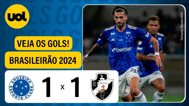 Brasileirão: Cruzeiro 1 - 1 Vasco (2024)