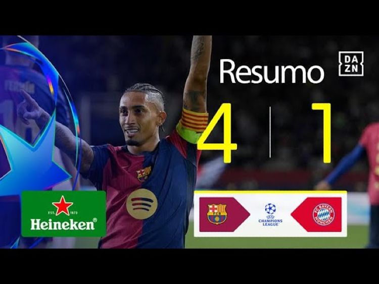 Liga Campeões: Barcelona 4 - 1 Bayern München (2024-2025)