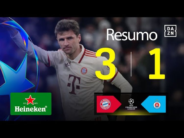 Liga Campeões: Bayern München 3 - 1 Slovan Bratislava (2024-2025)