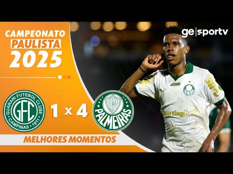 Campeonato Paulista: Guarani 1 - 4 Palmeiras (2025)
