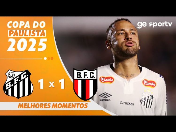 Campeonato Paulista: Santos 1 - 1 Botafogo-SP (2025)