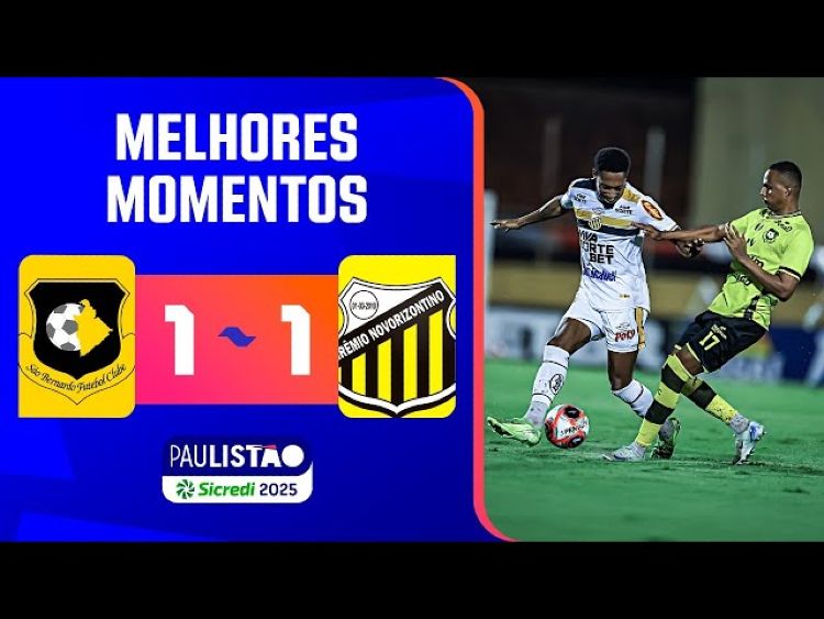 Campeonato Paulista: São Bernardo 1 - 1 Novorizontino (2025)