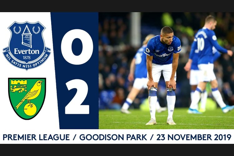 Premier League: Everton 0 - 2 Norwich (2019-2020)