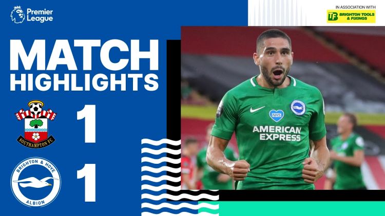 Premier League: Southampton 1 - 1 Brighton (2019-2020)