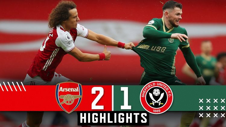 Premier League: Arsenal 2 - 1 Sheffield Utd (2020-2021)