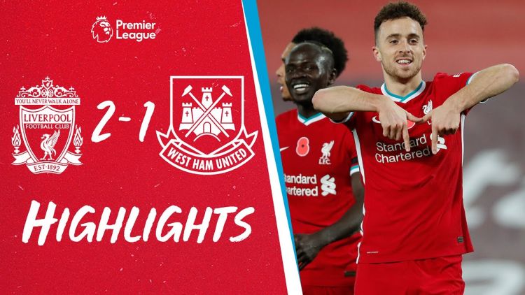 Premier League: Liverpool 2 - 1 West Ham (2020-2021)
