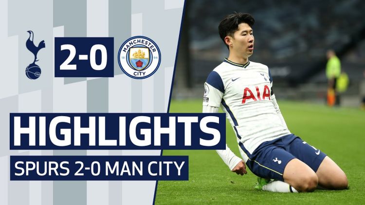 Premier League: Tottenham 2 - 0 Man City (2020-2021)