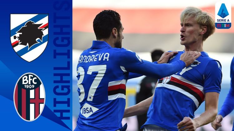 Serie A: Sampdoria 1 - 2 Bologna (2020-2021)