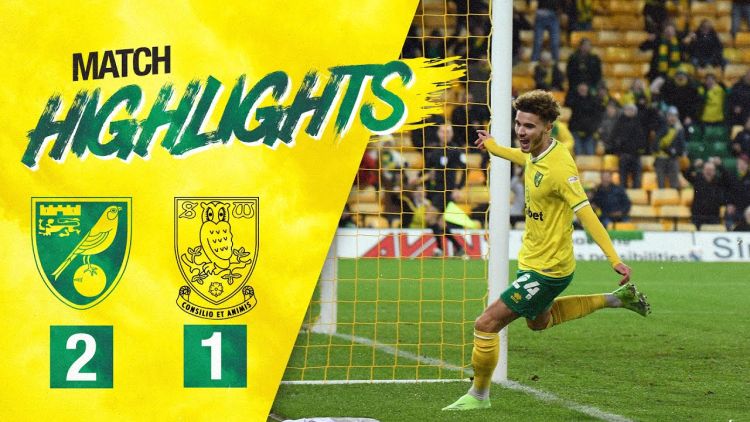 Championship: Norwich 2 - 1 Sheffield Wed (2020-2021)