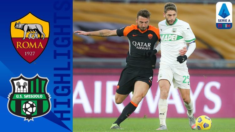 Serie A: Roma 0 - 0 Sassuolo (2020-2021)