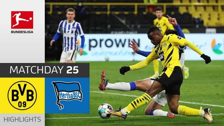 Bundesliga: Dortmund 2 - 0 Hertha Berlin (2020-2021)