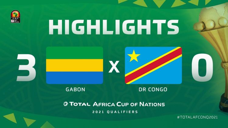 Qualificação CAN: Gabão 3 - 0 Rep. Congo (2021)