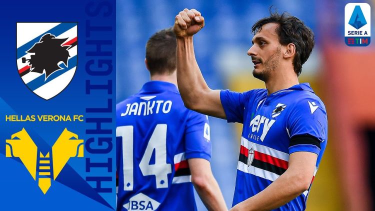 Serie A: Sampdoria 3 - 1 Verona (2020-2021)