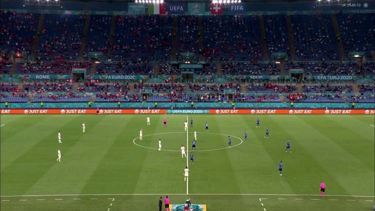 Europeu: Itália 3 - 0 Suíça (2020)