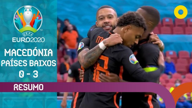 Europeu: Macedónia do Norte 0 - 3 Holanda (2020)