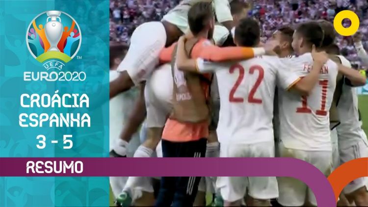 Europeu: Croácia 3 - 5 a.p Espanha (2020)