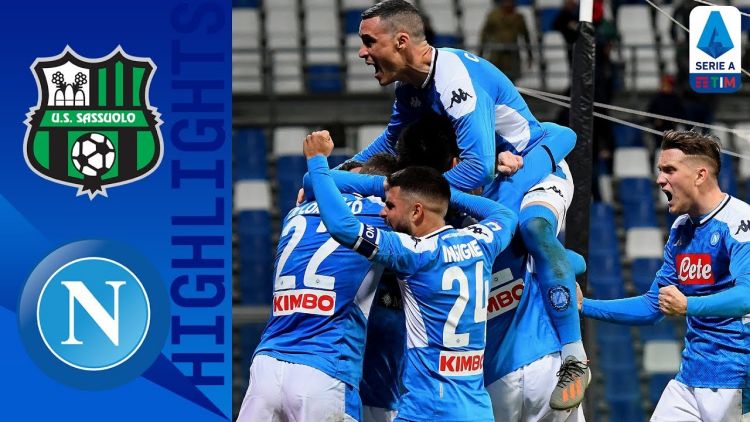 Serie A: Sassuolo 1 - 2 Napoli (2019-2020)