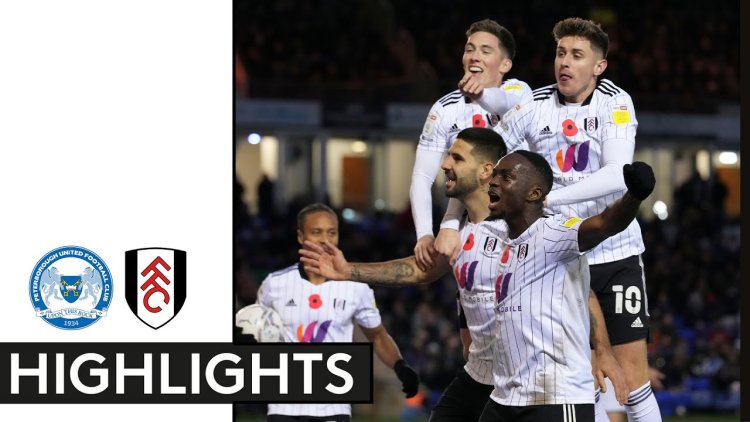 Championship: Peterborough Utd 0 - 1 Fulham (2021-2022)