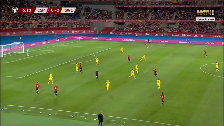 Qualificação Mundial Europa: Espanha 1 - 0 Suécia (2022)