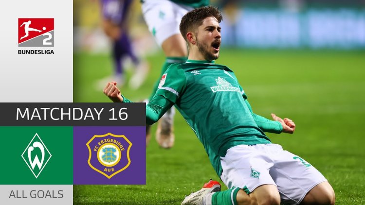 2. Bundesliga: Werder Bremen 4 - 0 Erzgebirge Aue (2021-2022)