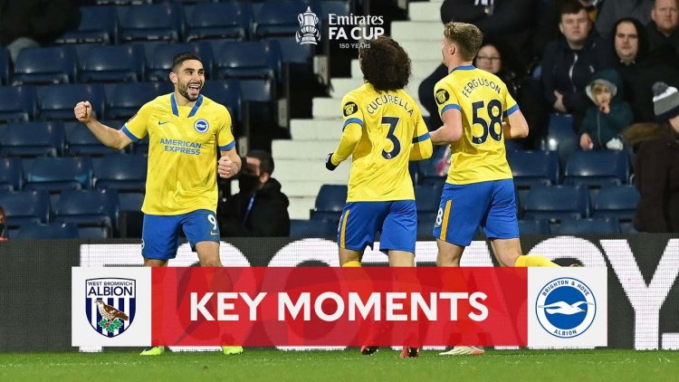 FA Cup: WBA 1 - 2 a.p Brighton (2021-2022)